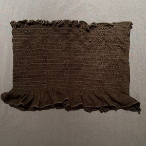 Tube top with ruffles